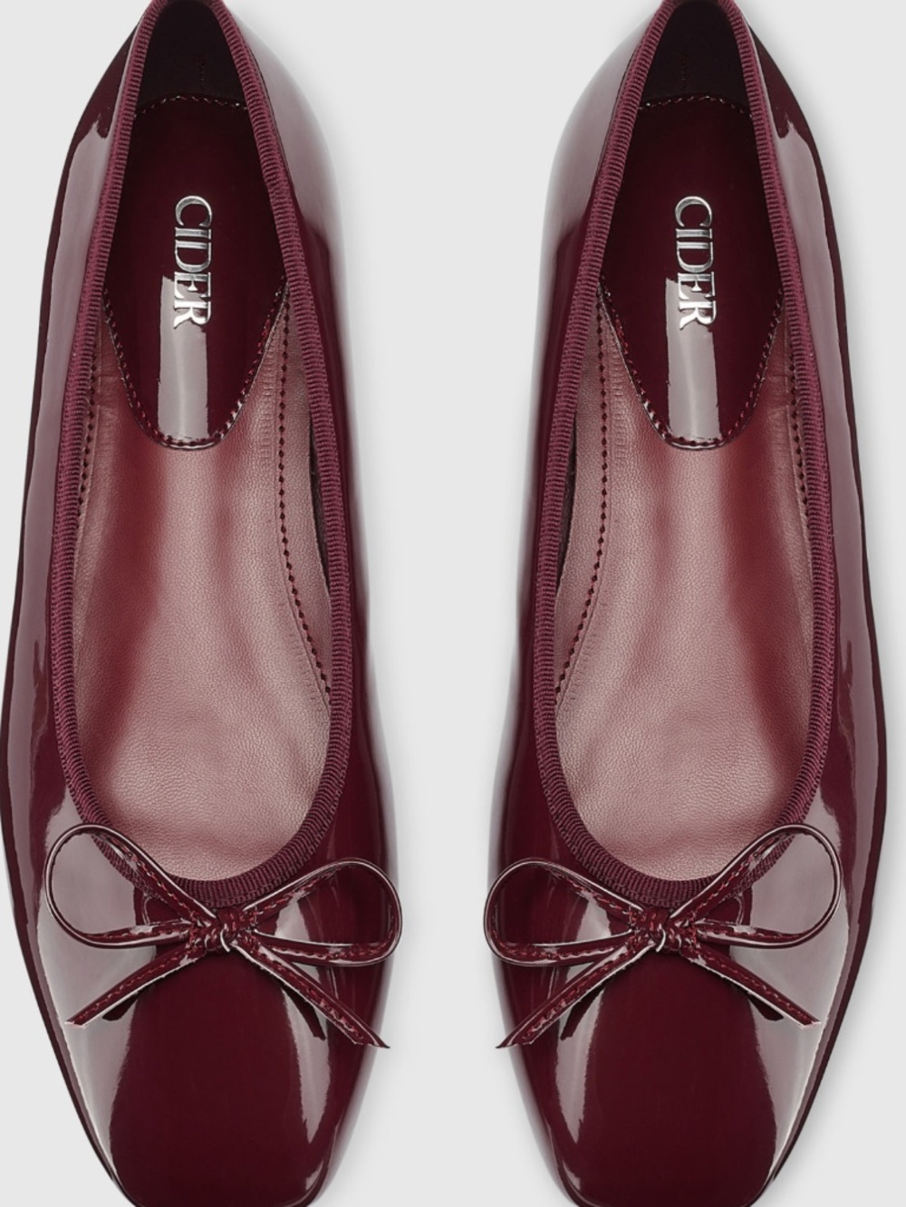 Burgundy Ballet Flats
